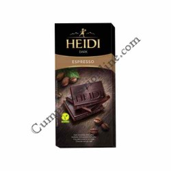 Ciocolata neagra Espresso Heidi 80 gr.